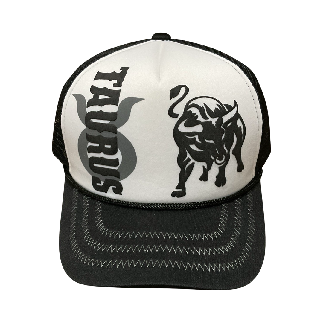 Black and White Zodiac Trucker Hat