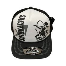 Load image into Gallery viewer, Black and White Zodiac Trucker Hat
