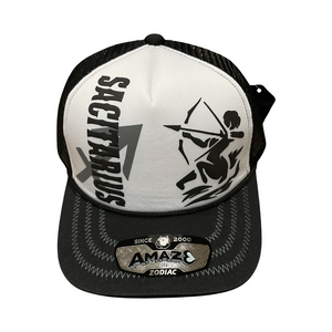 Black and White Zodiac Trucker Hat