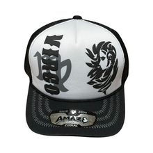 Load image into Gallery viewer, Black and White Zodiac Trucker Hat
