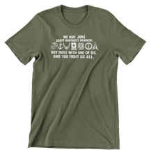 Load image into Gallery viewer, Military Branch Joke T Shirt
