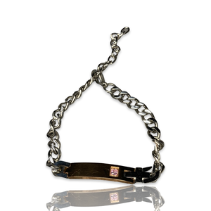 Two Toned Bar Bracelet (Personalization Optional)