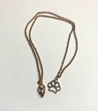 Load image into Gallery viewer, Small Paw Print Necklace
